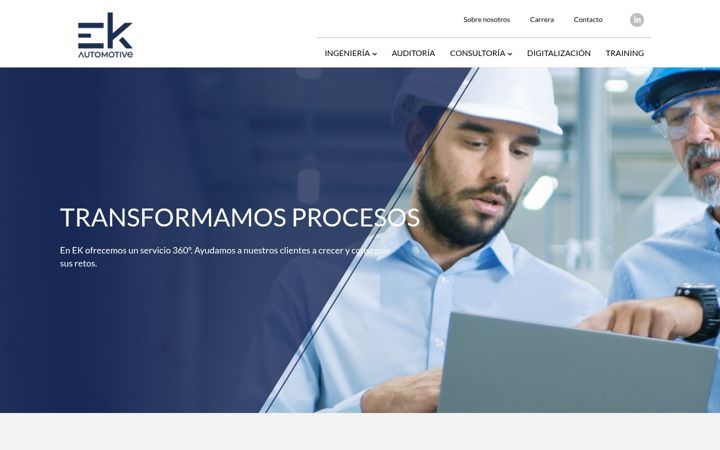 Skjermbilde av ekautomotive.es