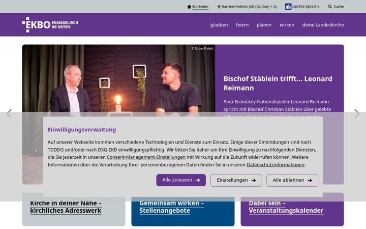 Screenshot of ekbo.de