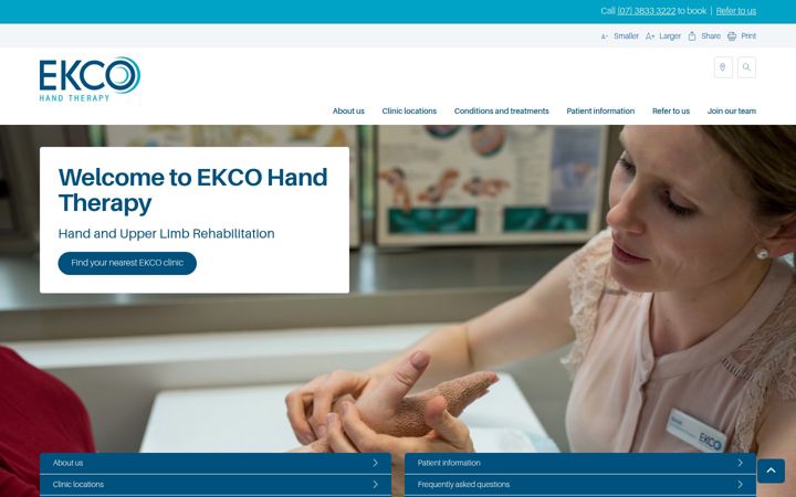 Screenshot ta' ekco.com.au