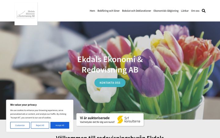Zrzut ekranu ekdalsekonomi.se