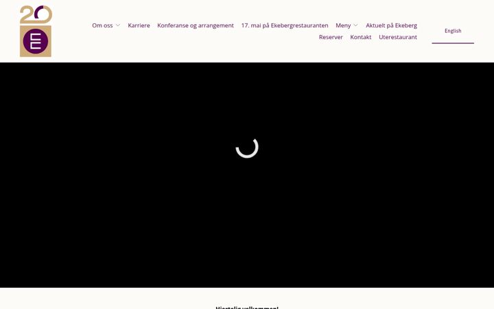Screenshot of ekebergrestauranten.com