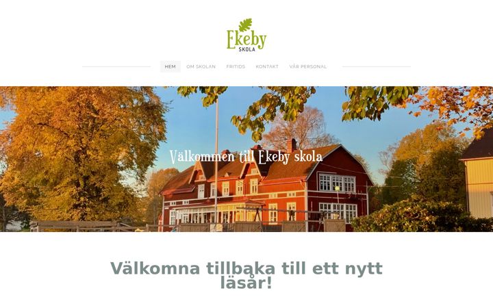 Skjermbilde av ekebyskola.se