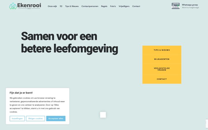 Ekrānuzņēmums no ekenrooi-oost.nl