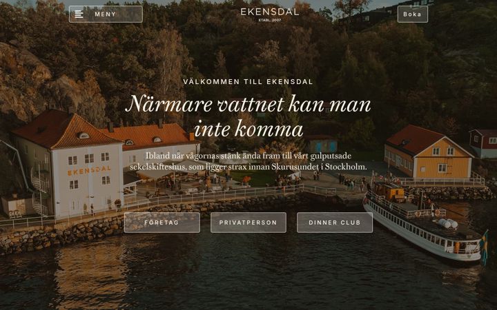 Skjermbilde av ekensdal.se
