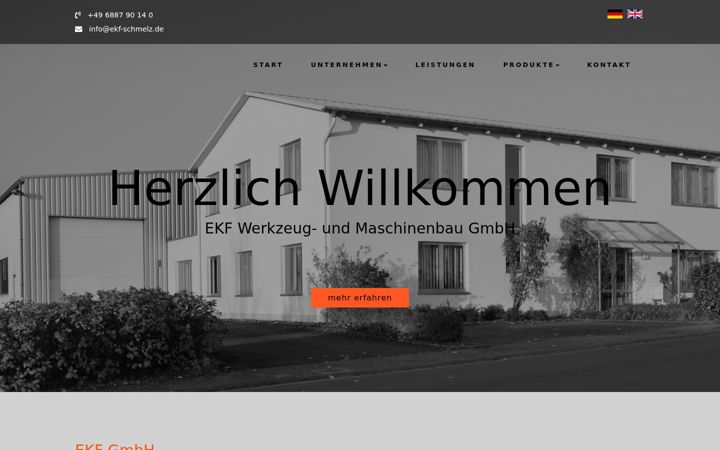 Screenshot of ekf.saarland