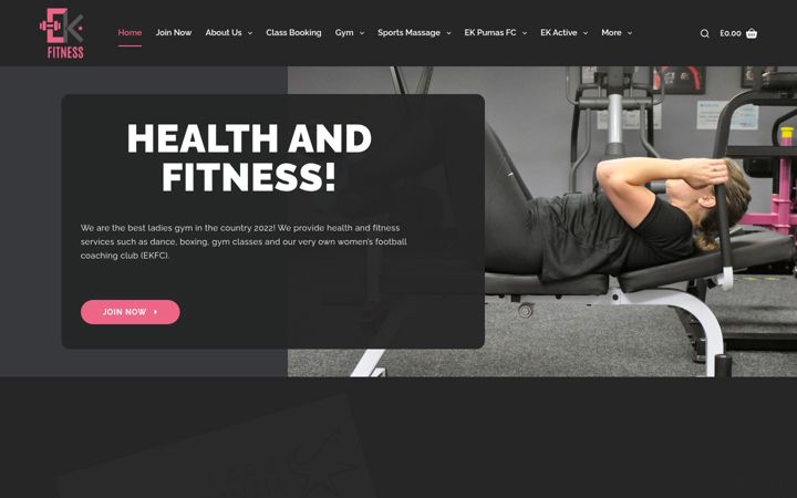 Zrzut ekranu ekfitnesscheadle.co.uk