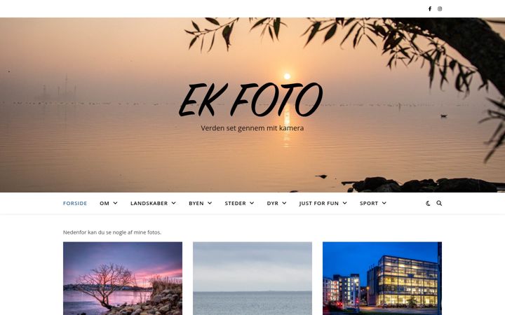Screenshot of ekfoto.dk