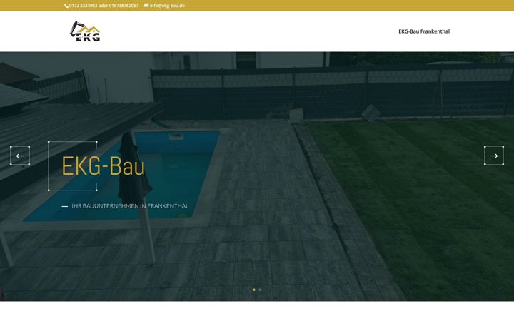 Screenshot of ekg-bau.de