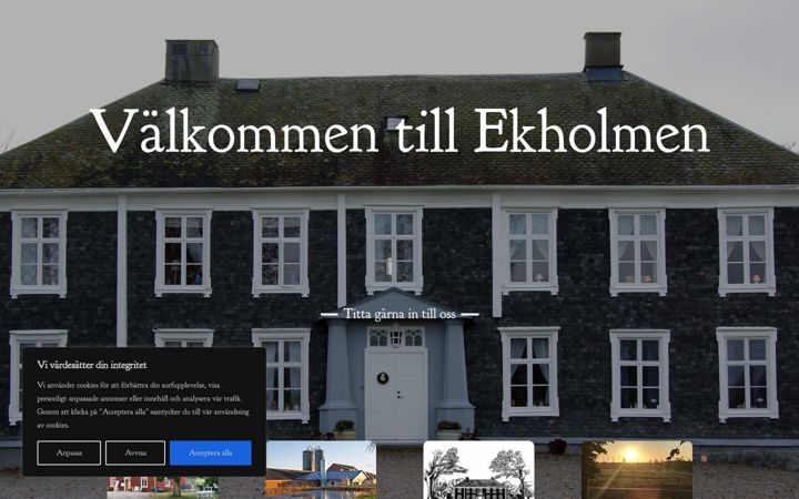 Skjermbilde av ekholmendal.se