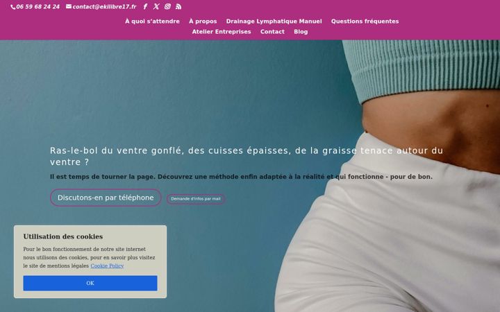 Screenshot of ekilibre17.fr