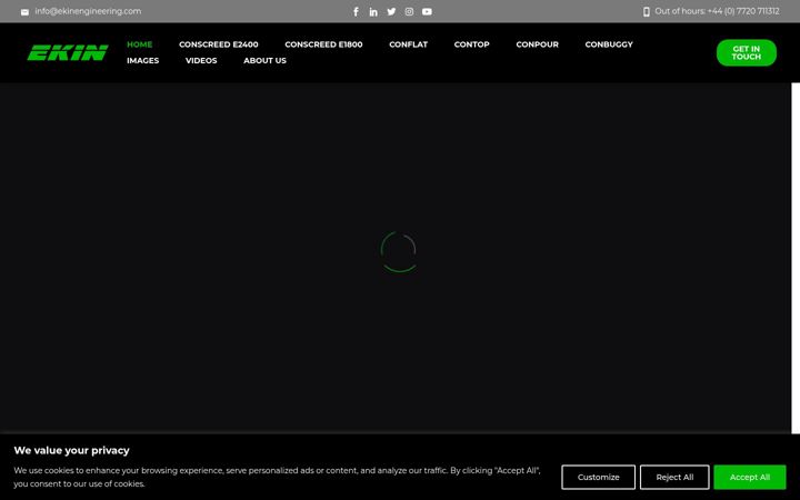 Screenshot of ekinengineering.com