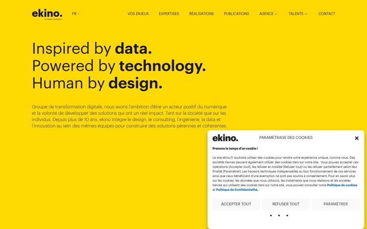 Screenshot of ekino.fr