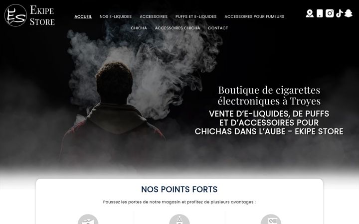 Screenshot of ekipestore.fr