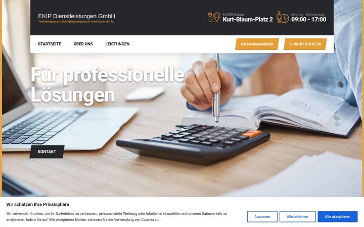 Screenshot of ekipgmbh.de