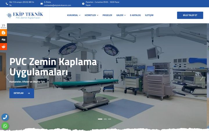 Screenshot of ekipteknikzemin.com