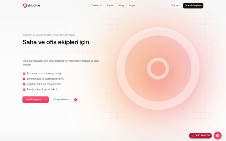Skærmbillede af ekiptime.com