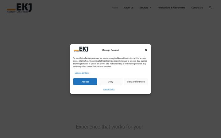 Screenshot of ekjaudit.com