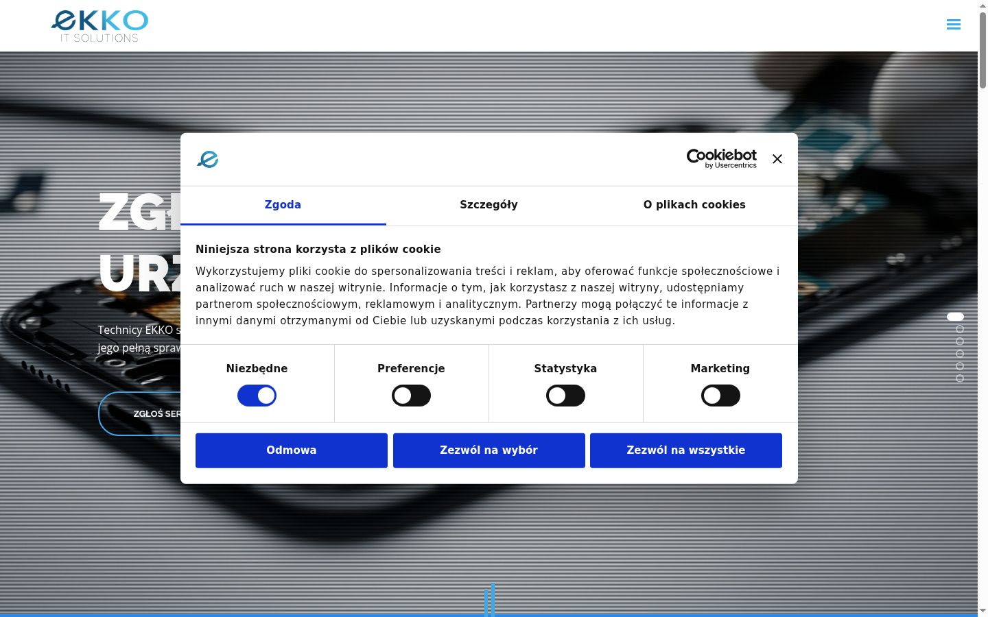 Screenshot tal-banner tal-kunsens muri qabel kwalunkwe interazzjoni