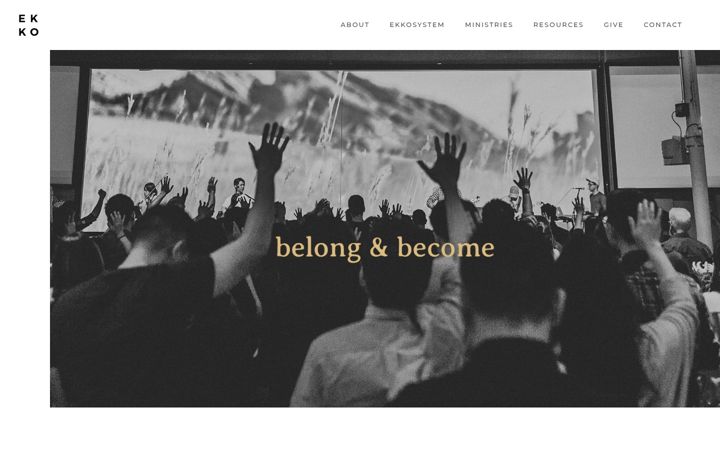 Screenshot of ekkochurch.com
