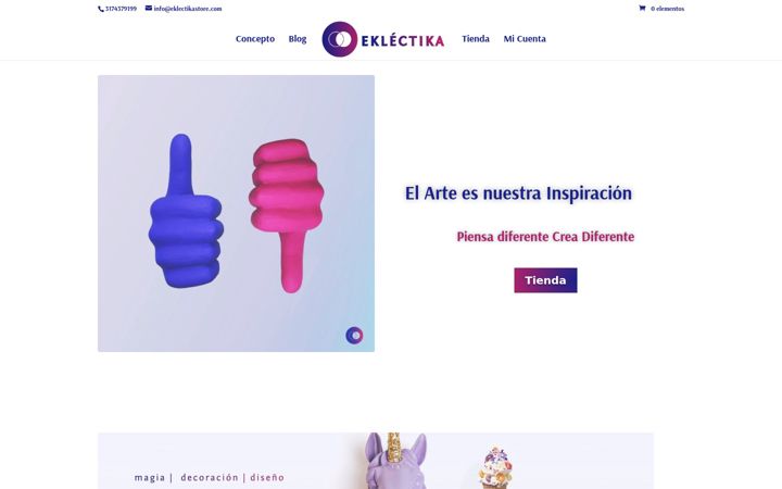 Screenshot of eklectikastore.com