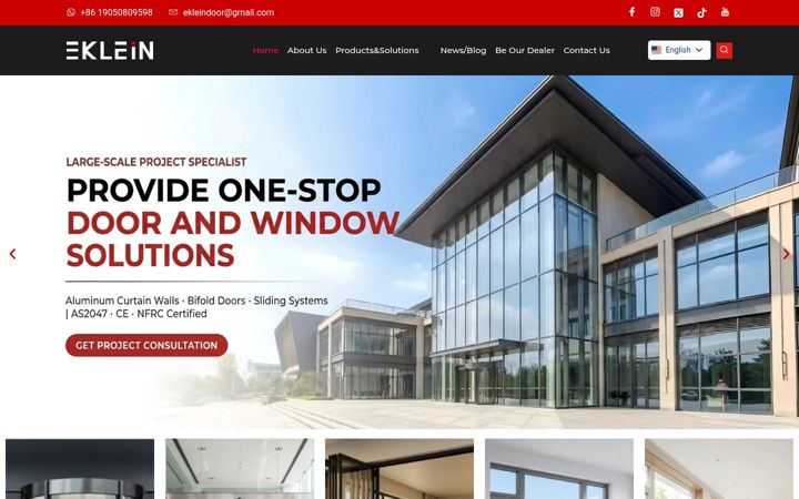 Screenshot of ekleindoor.com