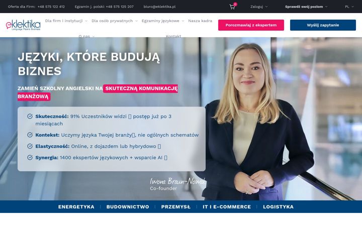 Screenshot ta' eklektika.pl
