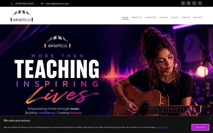 Screenshot of ekleticomusic.com