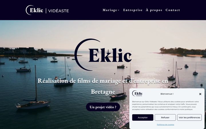 Screenshot of eklicvideaste.com