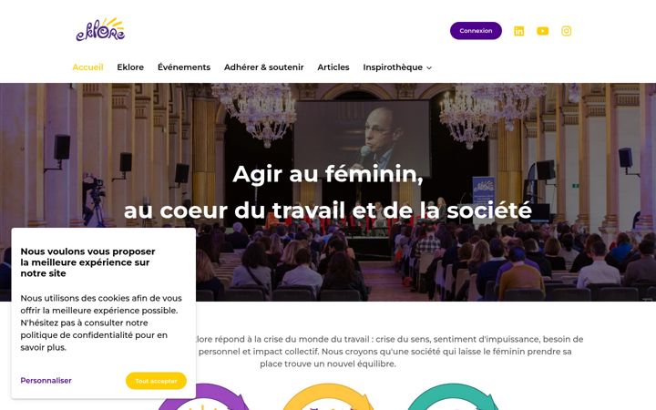 Screenshot stránky eklore.fr