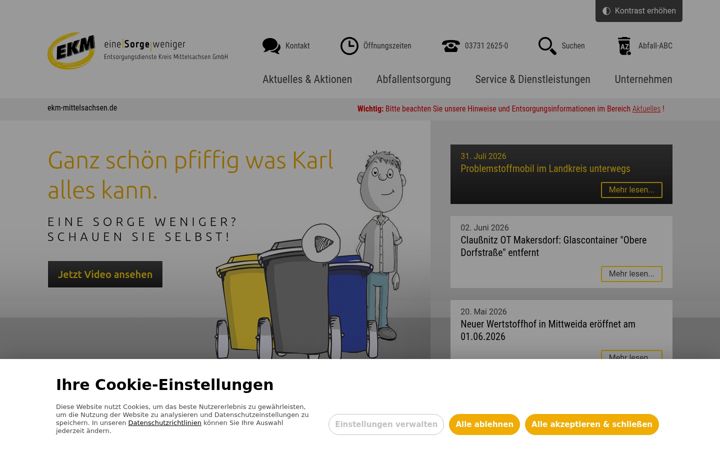 Screenshot stránky ekm-mittelsachsen.de