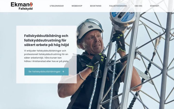 Screenshot of ekmanssafety.com