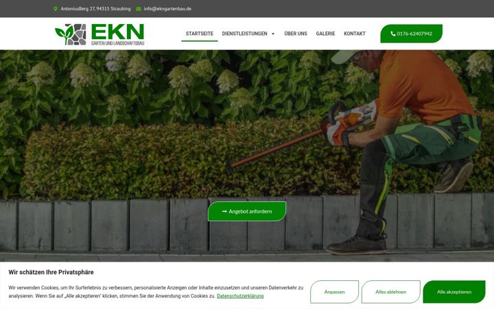 Screenshot of ekngartenbau.de
