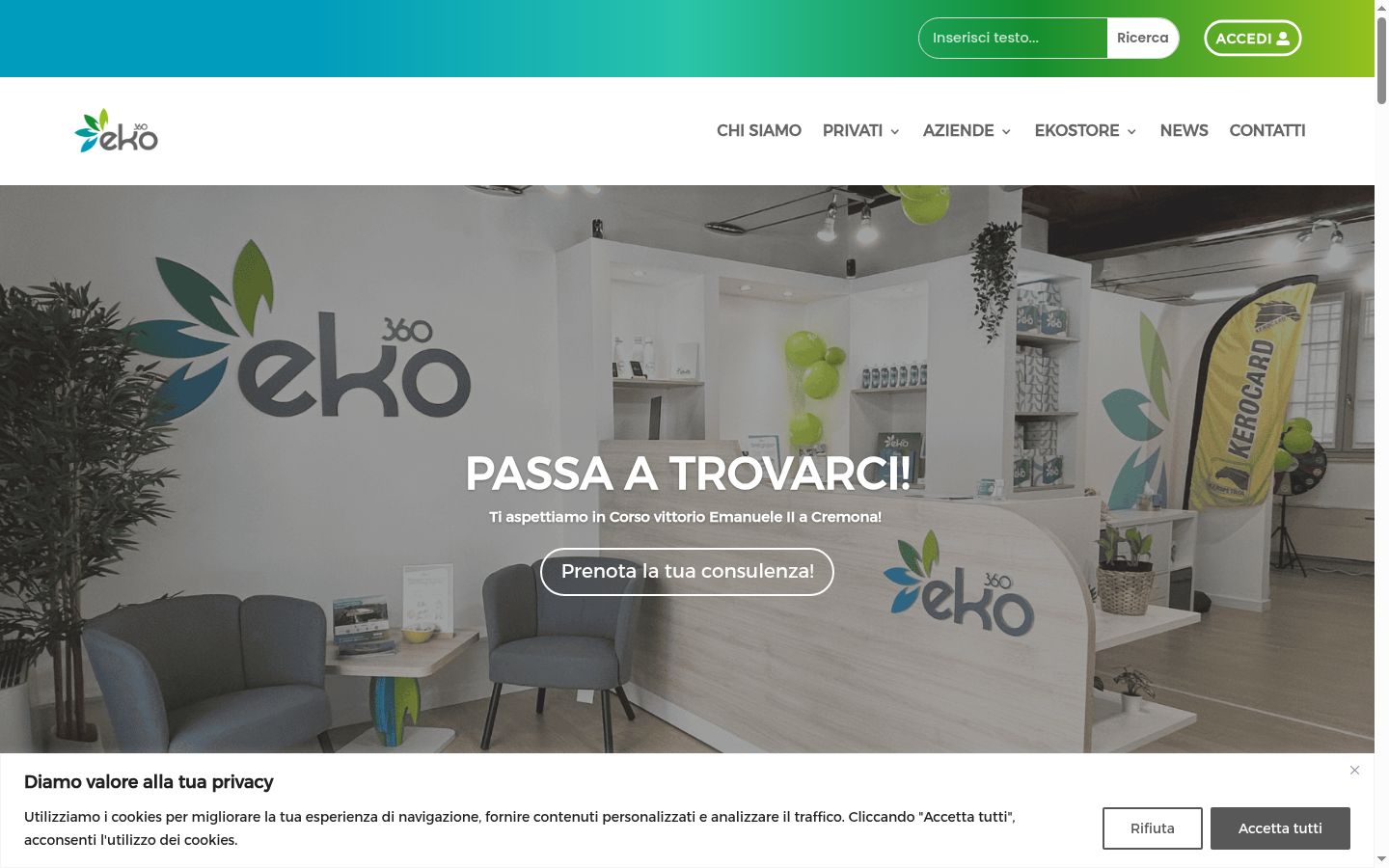 Snímek obrazovky baneru souhlasu zobrazeného před jakoukoli interakcí
