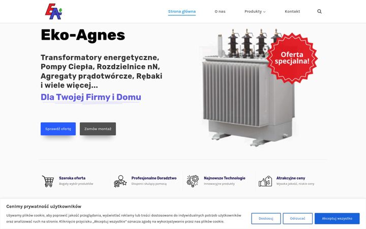 Screenshot ta' eko-agnes.pl