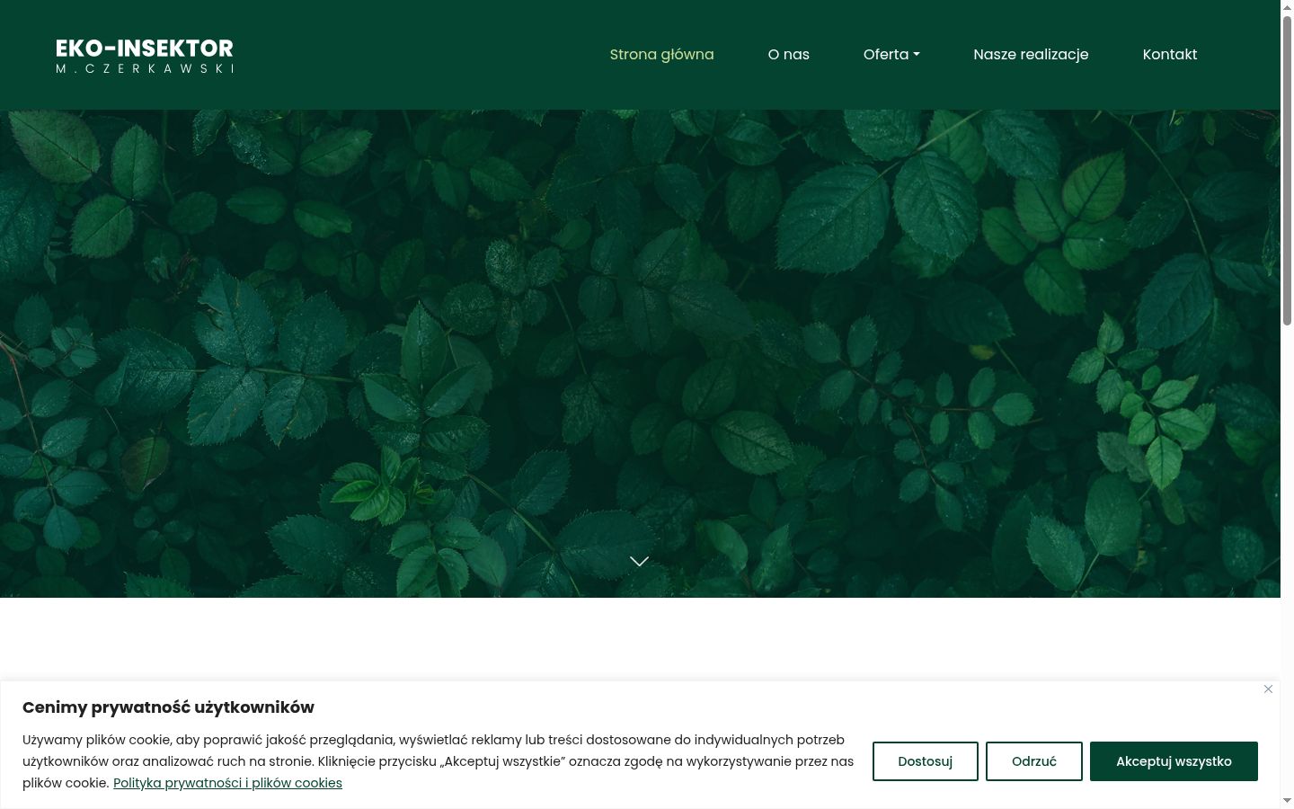 Screenshot tal-banner tal-kunsens muri qabel kwalunkwe interazzjoni