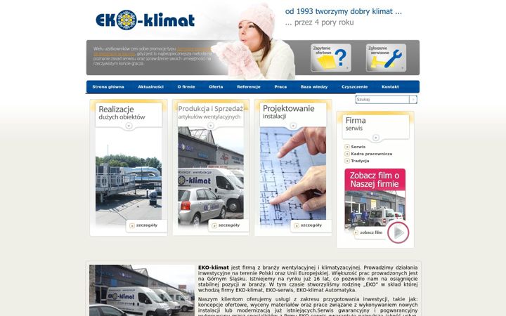 Screenshot ta' eko-klimat.pl