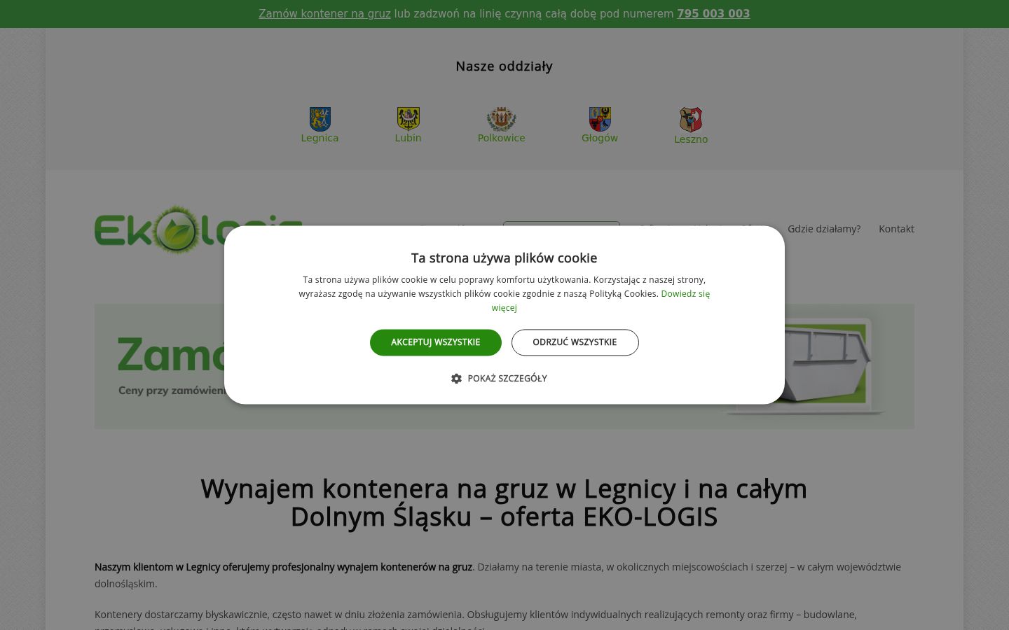 Screenshot tal-banner tal-kunsens muri qabel kwalunkwe interazzjoni