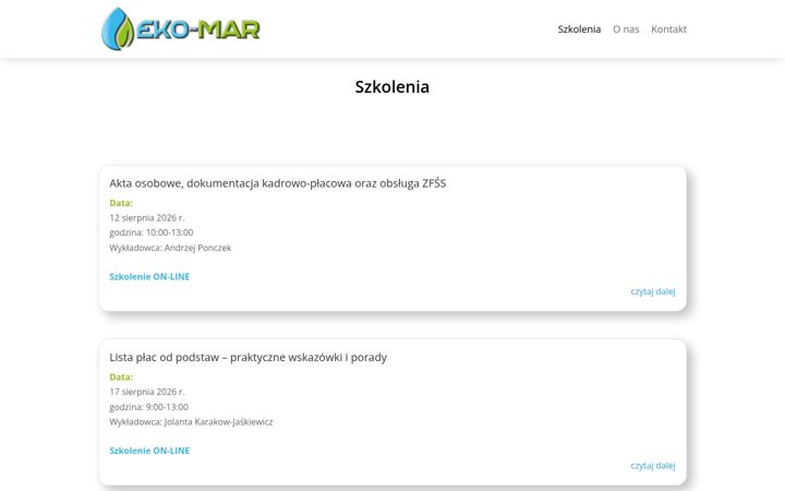 Skärmbild av eko-mar.eu