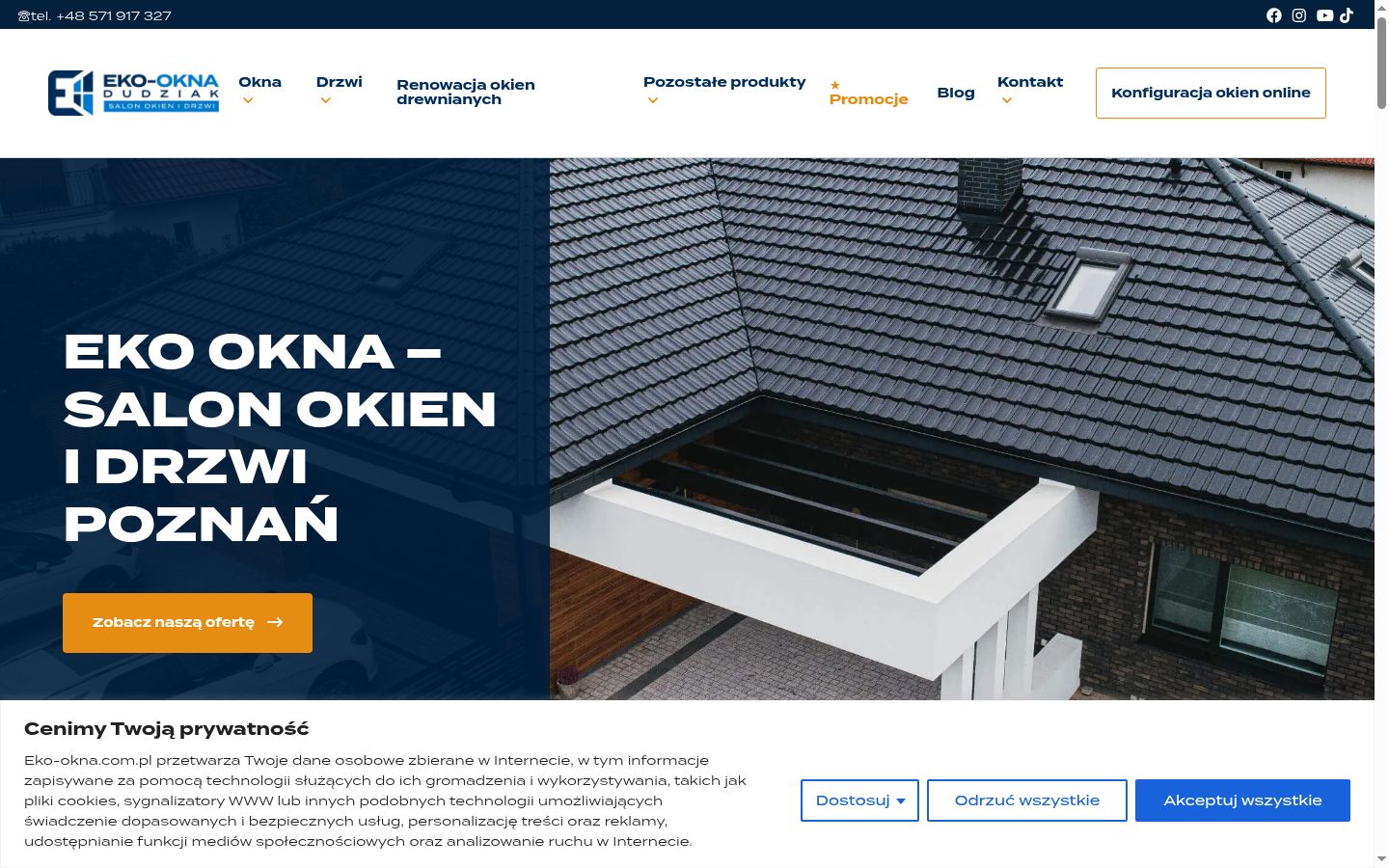 Screenshot tal-banner tal-kunsens muri qabel kwalunkwe interazzjoni