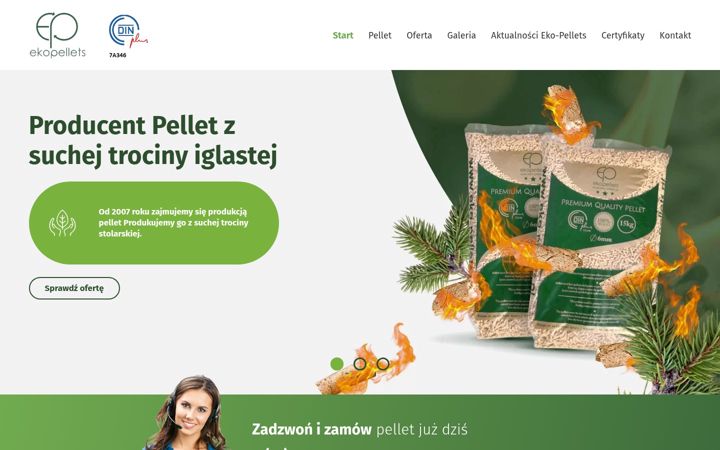 Screenshot ta' eko-pellets.pl