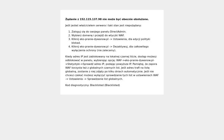 Screenshot ta' eko-pranie-dywanow.pl