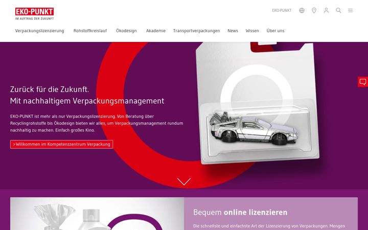 Screenshot van eko-punkt.de