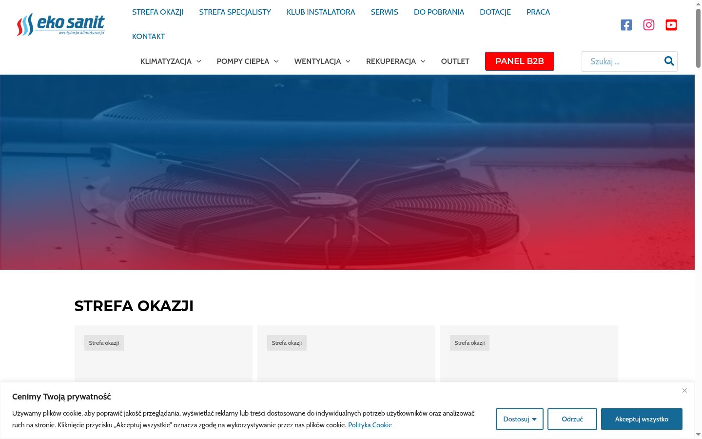 Screenshot tal-banner tal-kunsens muri qabel kwalunkwe interazzjoni