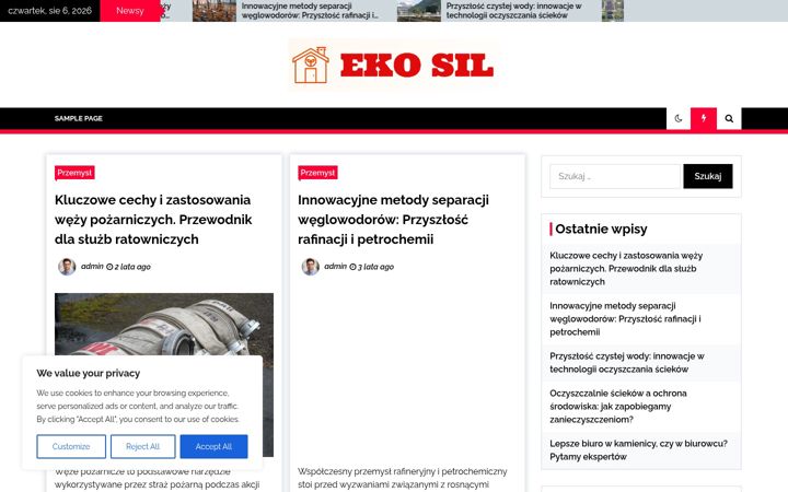 Screenshot ta' eko-sil.pl