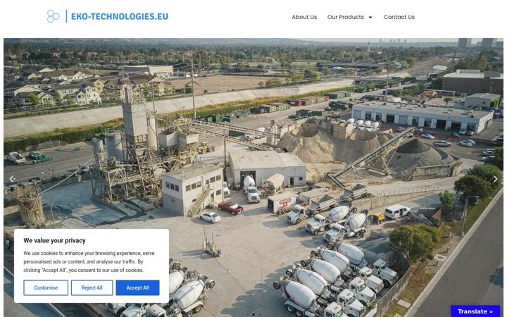 Skärmbild av eko-technologies.eu