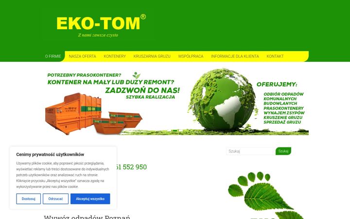 Screenshot of eko-tom.pl
