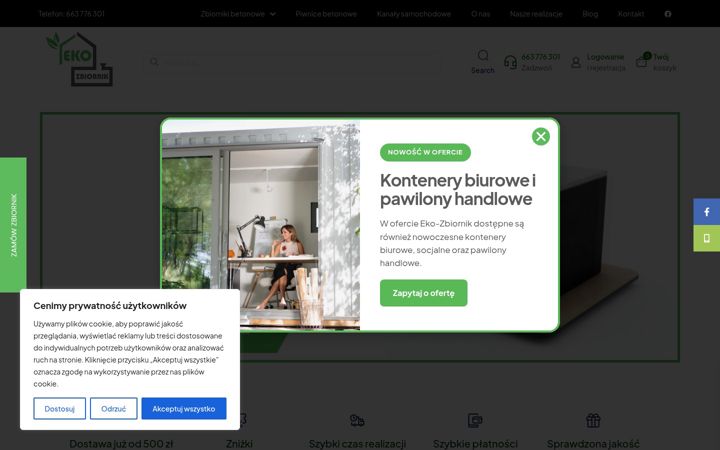 Screenshot of eko-zbiornik.pl