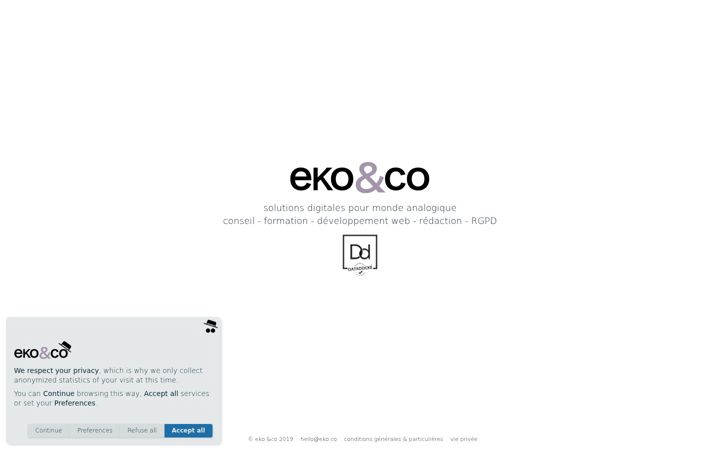 Capture d'écran de eko.co