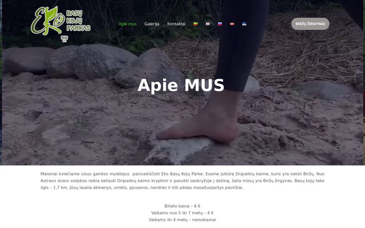 Screenshot ta' ekobasukojuparkas.lt