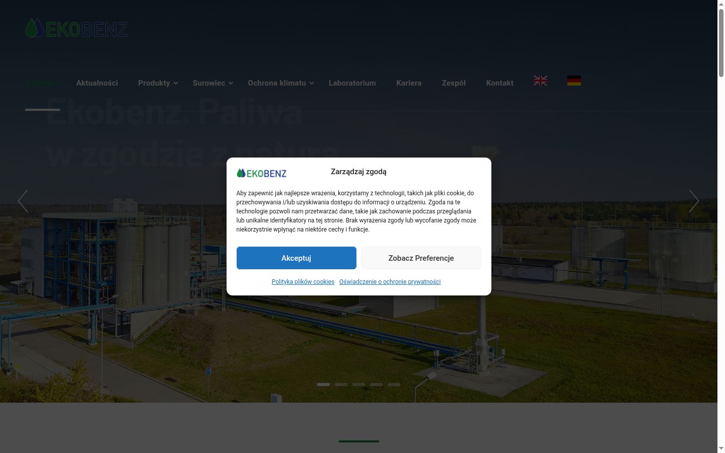 Screenshot tal-banner tal-kunsens muri qabel kwalunkwe interazzjoni